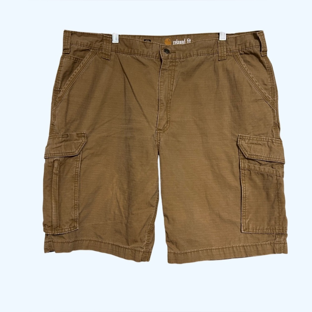 Carhartt Relaxed Fit Cargo Shorts Khaki Tan Size 42